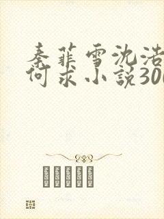 秦菲雪沈浩一生何求小说300章