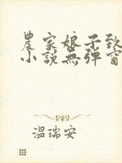 农家娘子致富记小说无弹窗