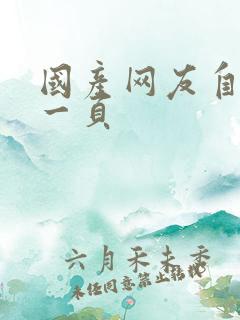 国产网友自拍第一页