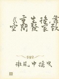 《重生后,靠着空间发家致富》小说