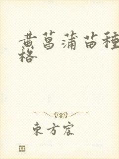 黄菖蒲苗种苗价格