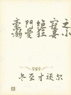 豪门绝宠之峥少溺爱狂妻小说