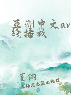 亚洲中文av在线播放