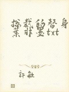 总裁的替身前妻叶非墨txt