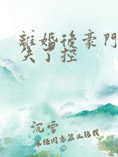 离婚后豪门前夫失了控