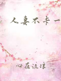 人妻不卡一区