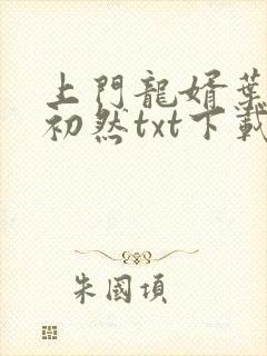 上门龙婿叶辰萧初然txt下载