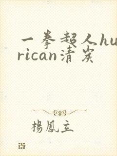 一拳超人hurrican清炭
