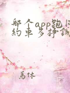 哪个app跑网约车多挣钱