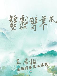 短剧雄爸风云完整版简介