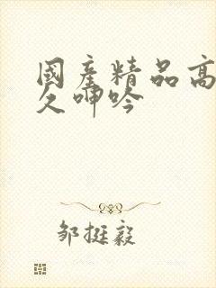 国产精品高潮久久呻吟