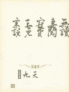 寒王宠妻无度小说免费阅读