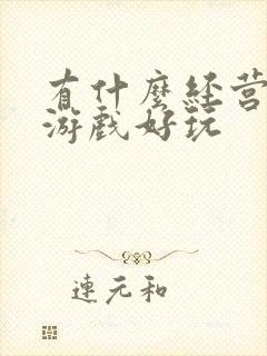 有什么经营策略游戏好玩
