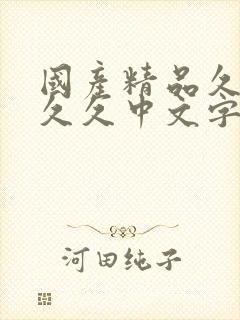 国产精品久久久久久中文字幕