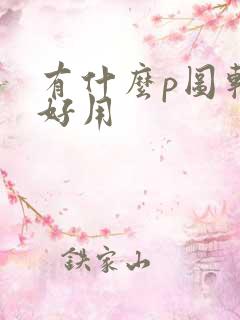 有什么p图软件好用