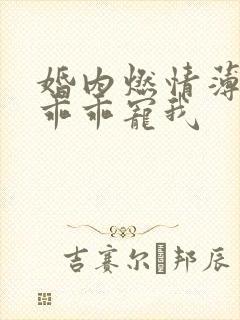 婚内燃情薄大叔乖乖宠我