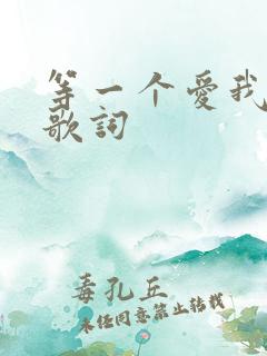 等一个爱我的人歌词