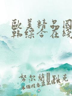 欧美精品国产日韩综合在线