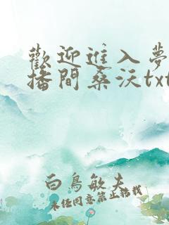 欢迎进入梦魇直播间桑沃txt小说下载