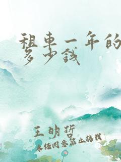 租车一年的费用多少钱
