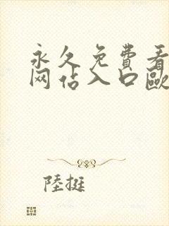 永久免费看mv网站入口欧片,欧美