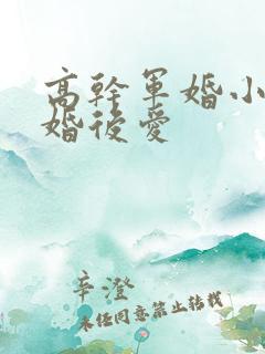 高干军婚小说先婚后爱