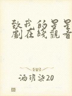 致我的星星 韩剧在线观看
