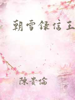朝雪录信王结局