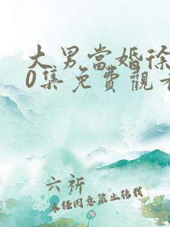 大男当婚徐峥30集免费观看