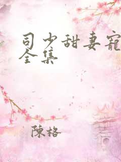 司少甜妻宠定了全集