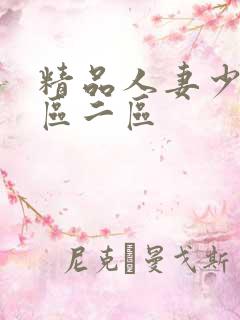 精品人妻少妇一区二区