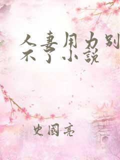 人妻用力别停受不了小说