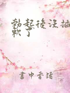 勃起后没插入就软了