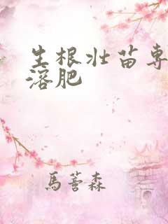 生根壮苗专用水溶肥