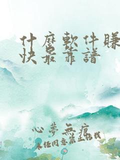 什么软件赚钱最快最靠谱