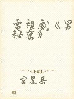 电视剧《男人的秘密》