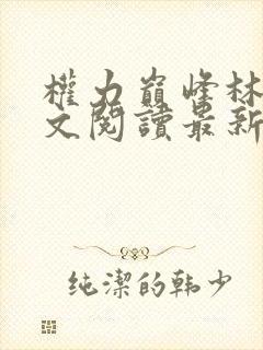 权力巅峰林毅全文阅读最新章节