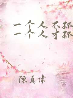 一个人不孤单想一个人才孤单什么歌