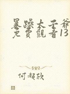暴躁太子爷短剧免费观看13集