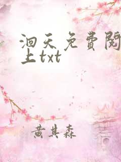 洄天免费阅读淮上txt