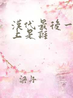 汉代最后一个皇上是谁