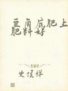 豆角底肥上什么肥料好