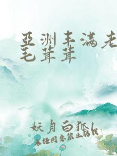 亚洲丰满老熟妇毛茸茸