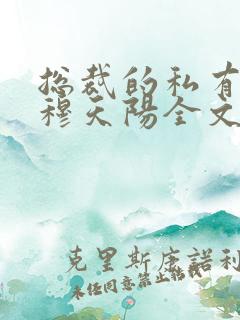 总裁的私有宝贝穆天阳全文免费阅读
