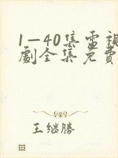 1—40集电视剧全集免费观看