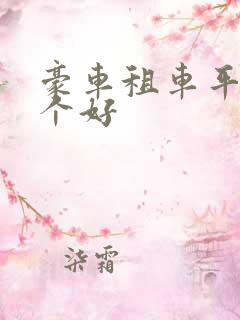 豪车租车平台哪个好