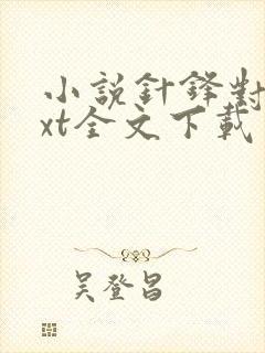 小说针锋对决txt全文下载