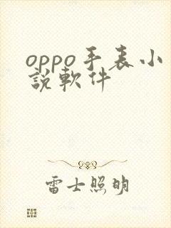 oppo手表小说软件