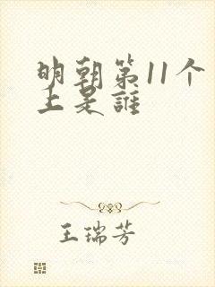 明朝第11个皇上是谁