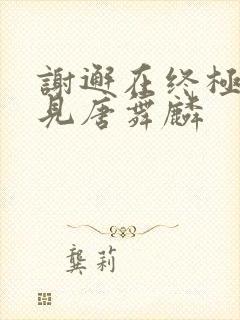 谢邂在终极斗罗见唐舞麟